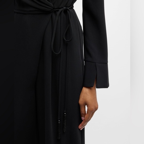 NWT! $595! Cinq a Sept Macie Split-Cuff Side-Tie Blazer Wrap Jumpsuit Size 4 - Picture 4 of 8